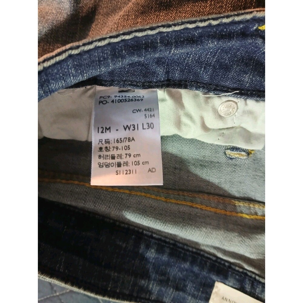 Signature By Levi Strauss Jeans Womens 12 Blue Denim Skinny Leg Stretch Mid Rise - Picture 6 of 9